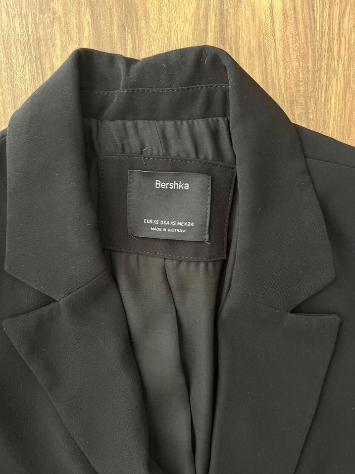 Siyah Düğmeli Kadın Blazer Ceket - Görsel 2