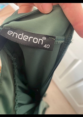 Kadın Haki Uzun Drapeli Elbise - Görsel 4