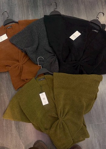 Füme Kruvaze Zara Model Triko - Görsel 4