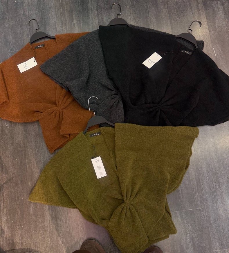 Füme Kruvaze Zara Model Triko - Görsel 4