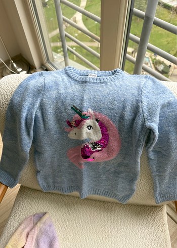 Mavi ve mango marka 2 kot LCW iki kazak 7-8-9 yaş - Görsel 6