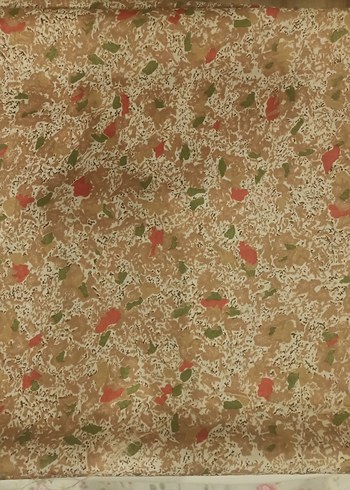 Bej Bohem Tarzı Desenli Elbiselik İnce Kumaş - Görsel 2