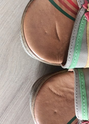 Tofima Çiçekli Çok Renkli Dolgu Topuklu Kadın Sandalet - Görsel 5