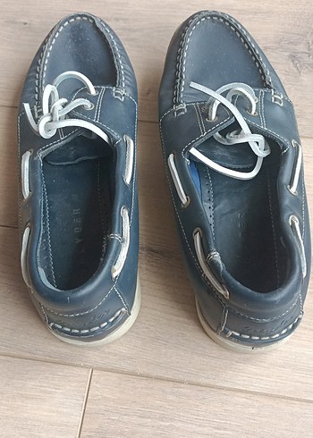 Greyder Lacivert Kadın Loafer Hakiki Deri Ayakkabı - Görsel 4