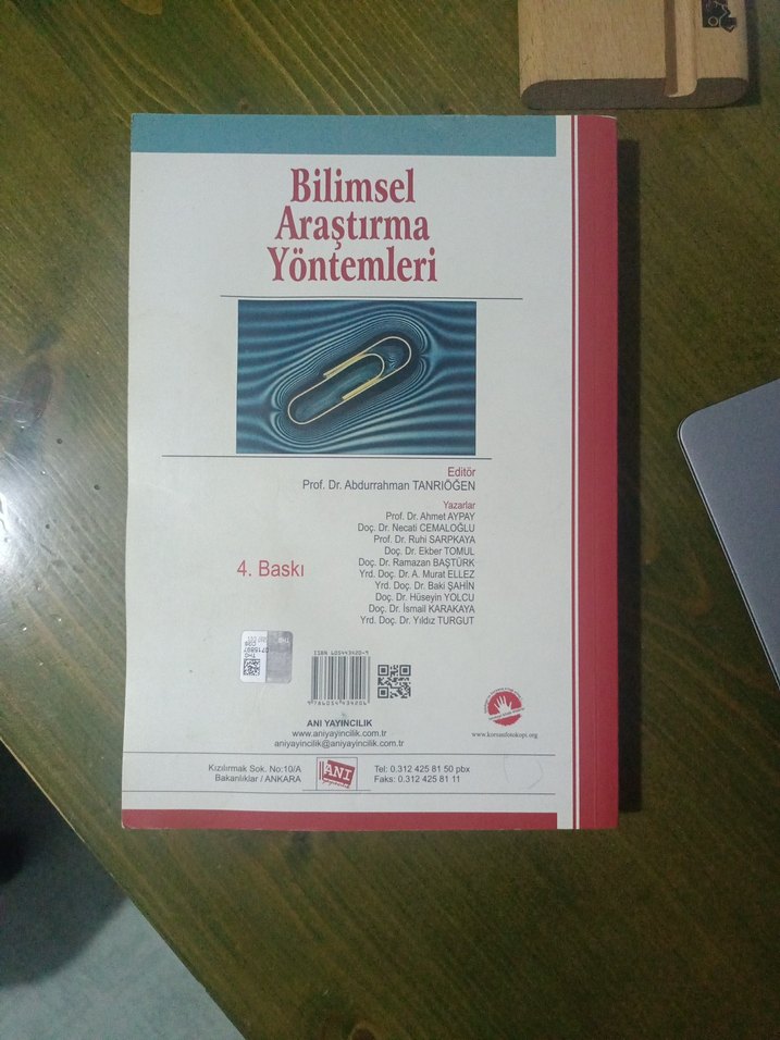 Bilimsel Araştırma Yöntemleri 4. Baskı Abdurrahman Tanrıöğen - Görsel 3