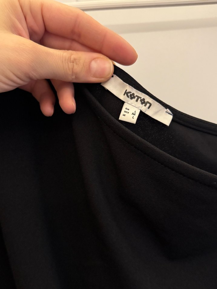 Uzun Kollu Siyah Drapeli Midi Elbise - Görsel 2