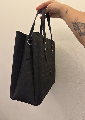 Siyah Deri İş Kadın Çantası - Görsel 2