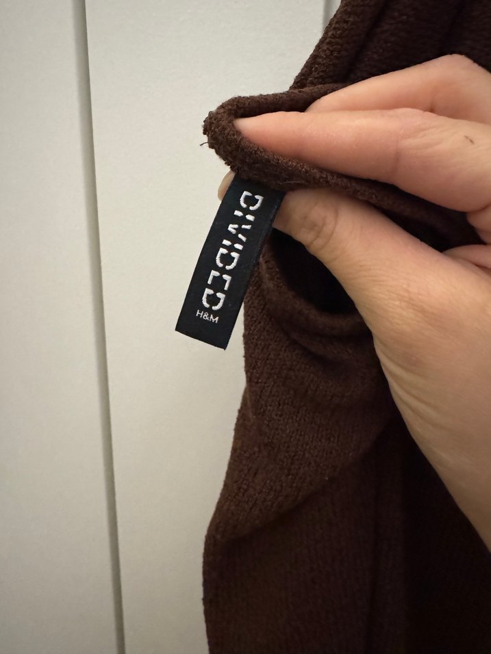 Kadın Kahverengi Bohem Midi Triko Elbise - Görsel 3