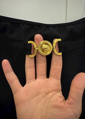 Uzun Siyah Drapeli Kadın Etek - Görsel 2