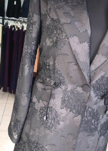 Siyah Desenli Uzun Kadın Takım - Görsel 3