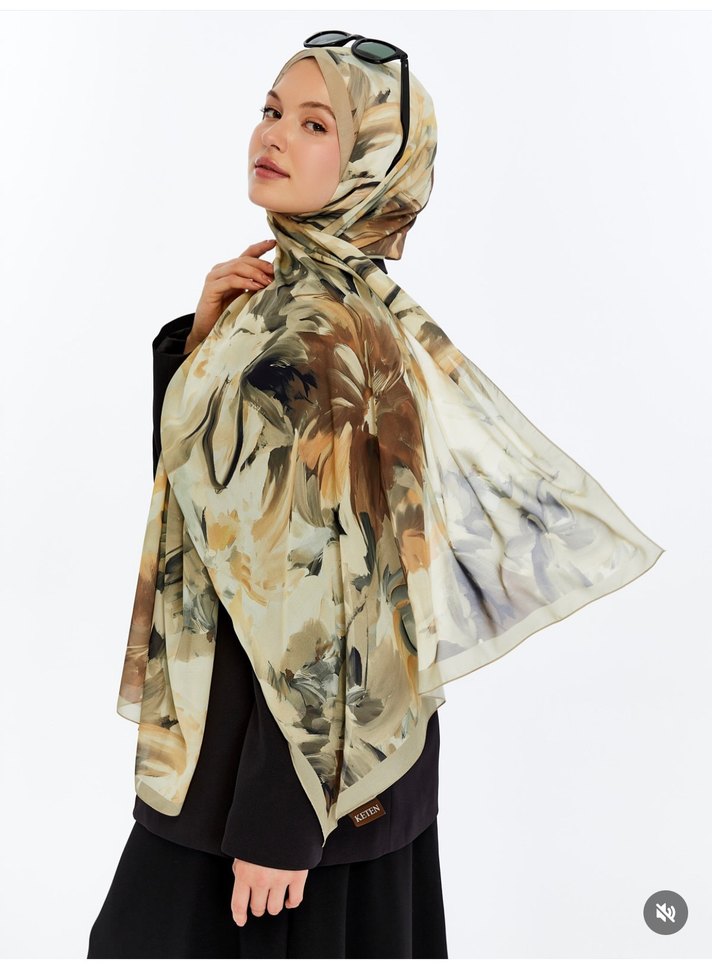 Kadın Çok Renkli Bohem Tarzı Şal - Görsel 3