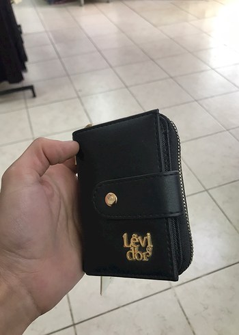 Siyah Deri Kadın Cüzdanı Levidor marka - Görsel 2