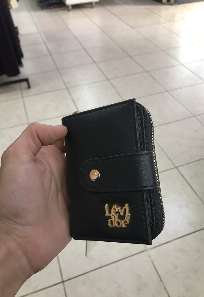 Siyah Deri Kadın Cüzdanı Levidor marka - Görsel 2