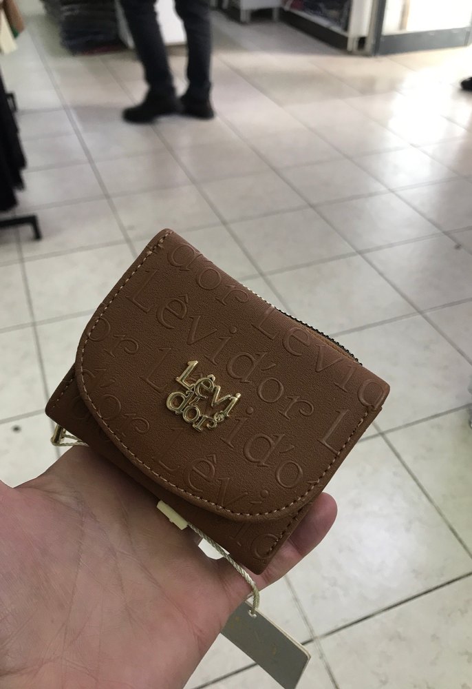 Siyah Deri Kadın Cüzdanı Levidor marka - Görsel 3