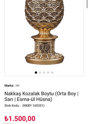 Parlak Altın Renkli Süs Eşyası - Görsel 2