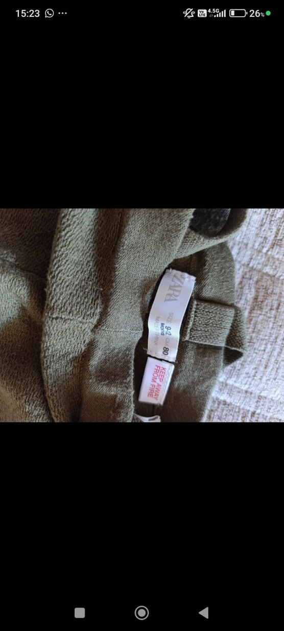 Khaki Renk Keten Çocuk Külotlu Çorap - Görsel 2