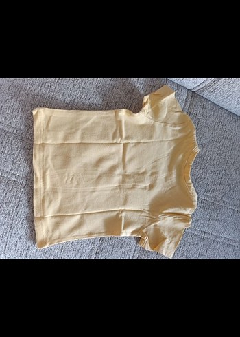 Erkek Çocuk Sarı Baskılı Kısa Kollu Tişört - Görsel 4