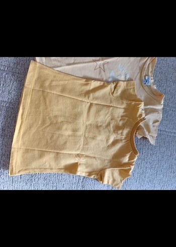 Erkek Çocuk Sarı Baskılı Kısa Kollu Tişört - Görsel 2