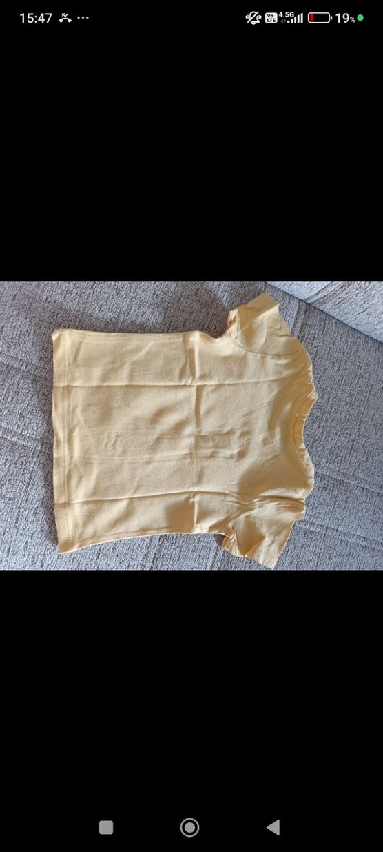 Erkek Çocuk Sarı Baskılı Kısa Kollu Tişört - Görsel 4