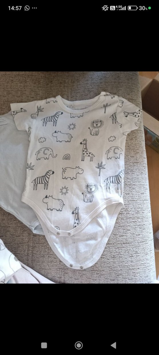 Düğmeli Kolsuz Pamuklu Bebek Body - Görsel 4