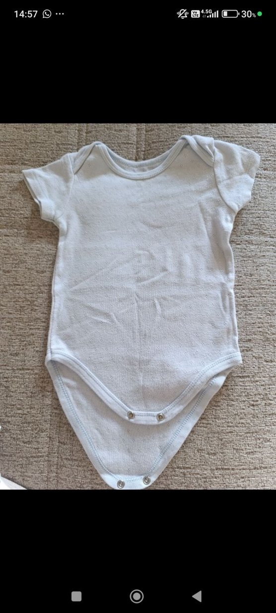 Düğmeli Kolsuz Pamuklu Bebek Body - Görsel 3