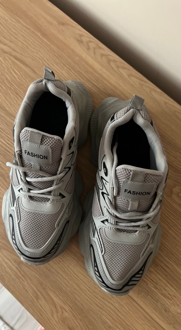 Gri Bağcıklı Spor Erkek Sneakers - Görsel 3