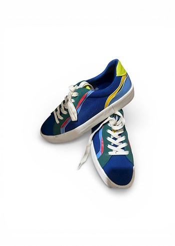 Renkli Bağcıklı unisex Ayakkabı bershka as kullanmış çok rahat - Görsel 3