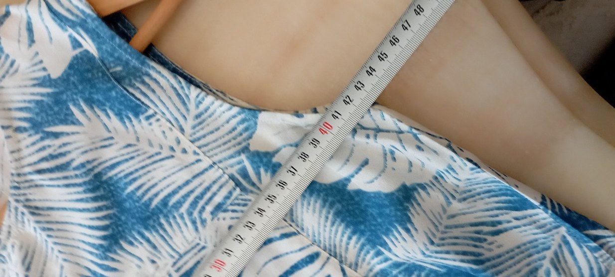 Mavi Desenli Bohem  Elbise - Görsel 5