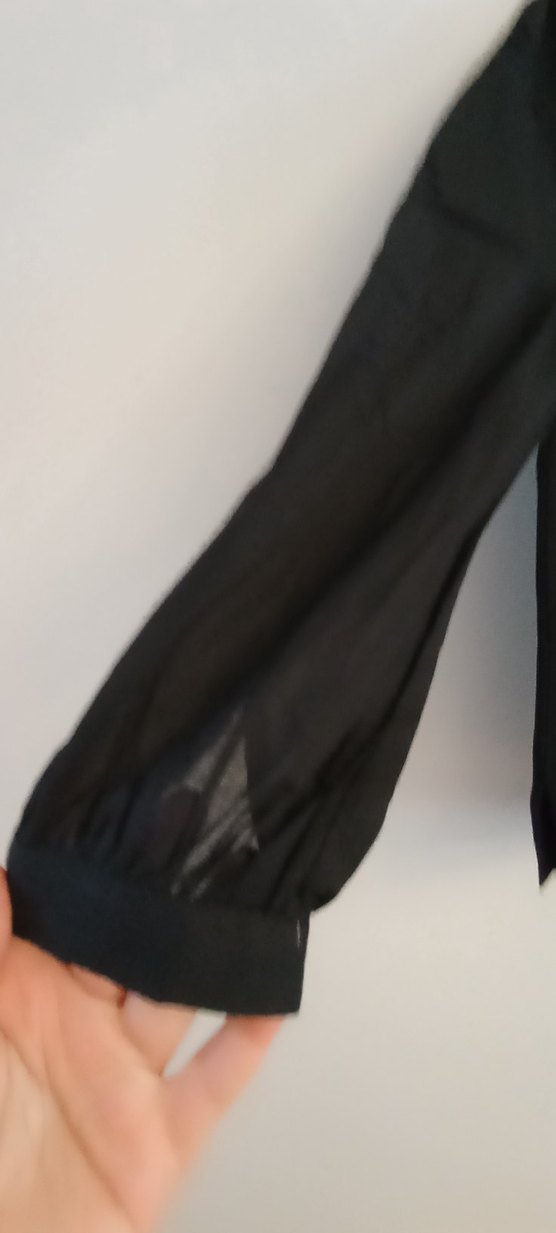 Siyah Kadın Uzun Kollu Kotton Kazak - Görsel 2