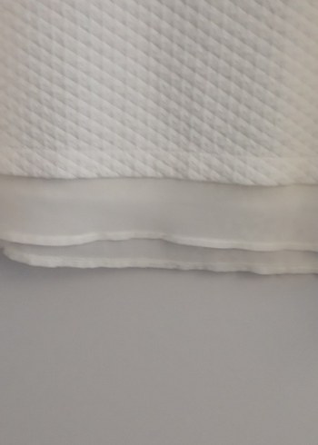 Beyaz Kısa Kollu Viskoz Bluz - Görsel 4