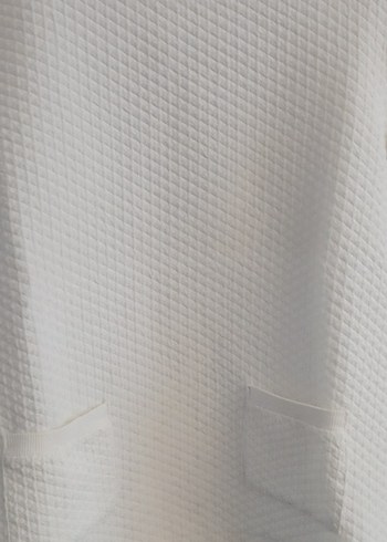 Beyaz Kısa Kollu Viskoz Bluz - Görsel 2