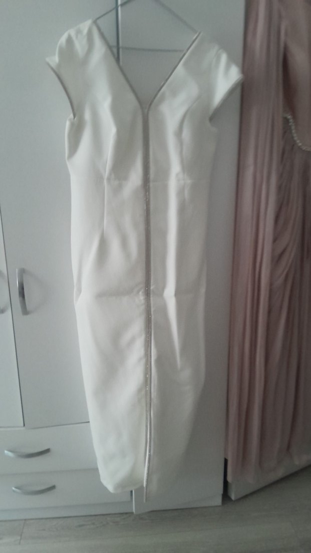 İşlemeli Boncuklu Uzun Bohem Abiye Elbise - Görsel 5