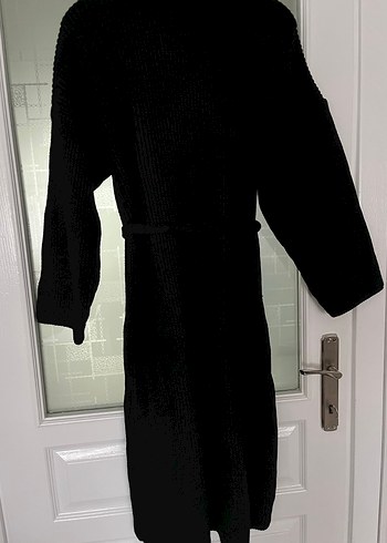 siyah triko elbise - Görsel 3