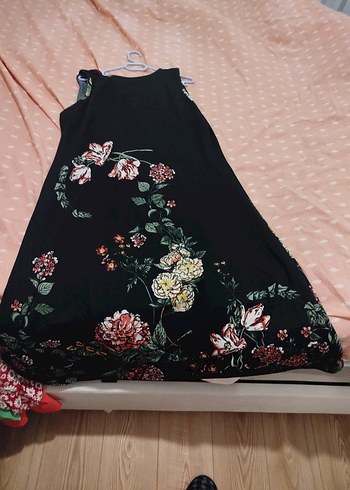 Siyah Desenli Bohem Hamile Elbisesi - Görsel 2