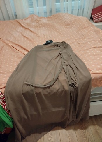 Bej Uzun Kollu Kadın Sabahlık - Görsel 2