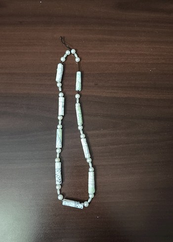 Renkli Yılan Desenli Boncuklu Uzun Kolye - Görsel 3