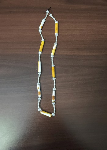 Renkli Yılan Desenli Boncuklu Uzun Kolye - Görsel 11