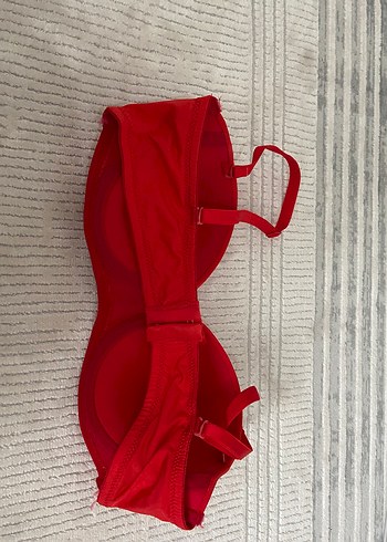 Destekli Kırmızı Rahat Sütyen - Görsel 3