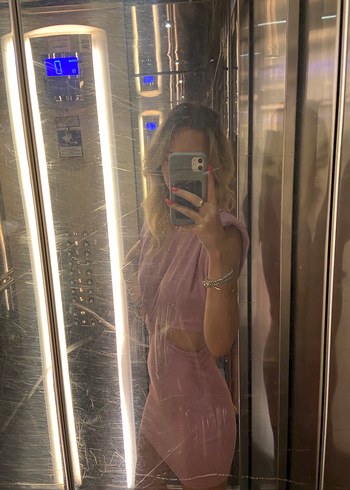 Pudra Pembe Drapeli Midi Elbise - Görsel 2