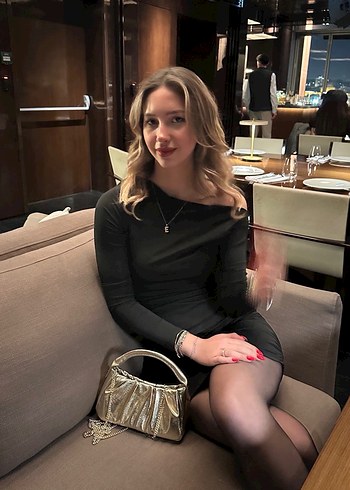 Uzun Kollu Siyah Drapeli Kadın Elbise - Görsel 2