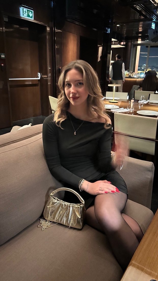 Uzun Kollu Siyah Drapeli Kadın Elbise - Görsel 2