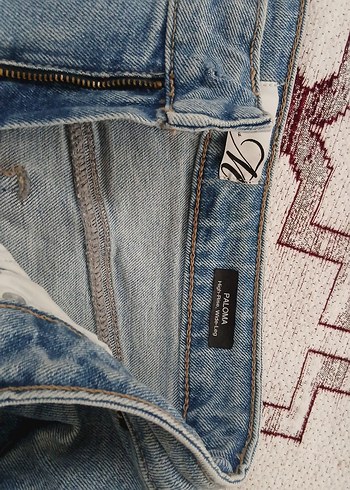 maviGeniş Kesim Midi Boy Denim Kadın Pantolon - Görsel 4