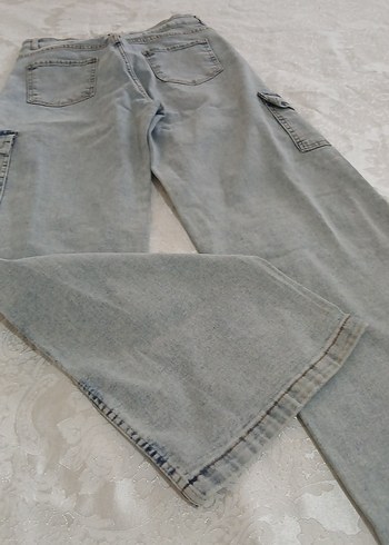 Gri Kadın Salaş Midi Kot Pantolon - Görsel 7