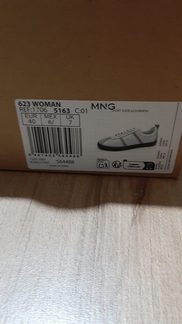 Mango kadın deri spor ayakkabı - Görsel 5