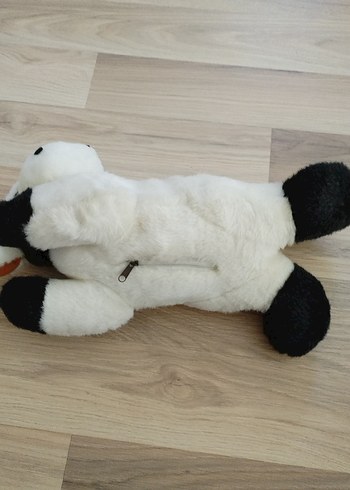 Beyaz Siyah Noktalı Peluş İnek Oyuncak - Görsel 2