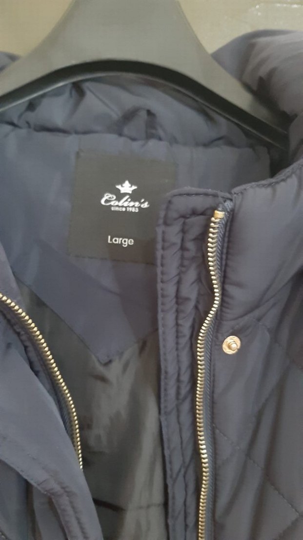 Kürk Detaylı lacivert Kadın Mont - Görsel 5