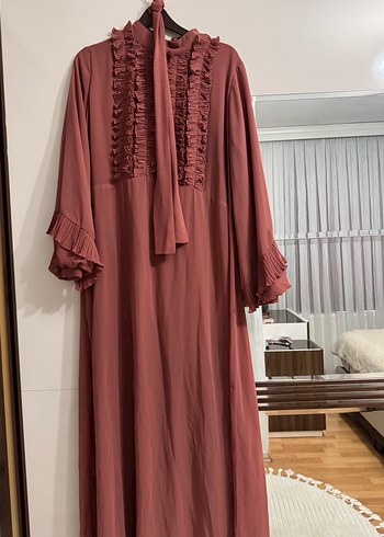  şifon tesettür elbise - Görsel 3