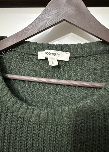 Gri Kadın Örgü Yün Kazak - Görsel 2