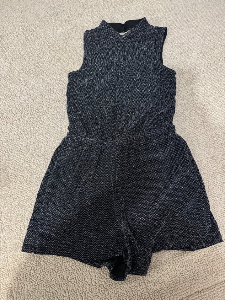 Kadın Siyah mini tulum - Görsel 3