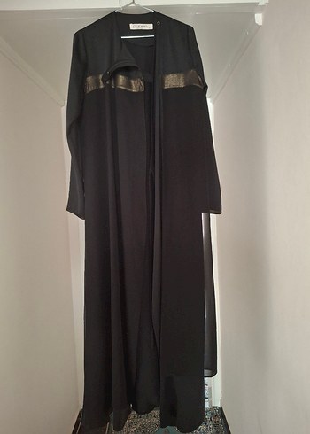 Uzun Siyah  Kadın ferace - Görsel 2